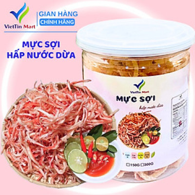 Mực Xé Sợi Hấp Nước Cốt Dừa ViettinMart 150G