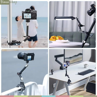 Ulanzi R011A - Khớp Nối Dài 10 Inch Và Kẹp Càng Cua Đa Năng Dành Cho Quay Phim, Chụp Hình - Hàng chính hãng