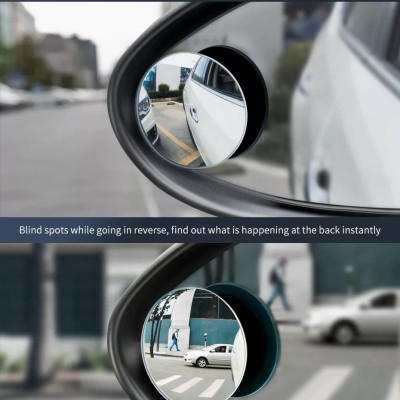 Gương cầu lồi ô tô dán trên gương chiếu hậu tăng góc nhìn chống nước - Gương mini chống điểm mù oto xe hơi, Gương Cầu Lồi Ô Tô Xe Hơi Chiếu Hậu Chống Điểm Mù Cho Xe