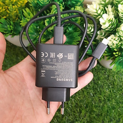 Bộ dây & củ sạc nhanh Samsung 45W Type-C cho Galaxy Note10 Plus, S20 Ultra và các dòng điện thoại khác – Hàng Chính hãng