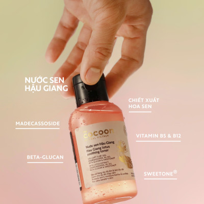 Toner nước cân bằng da SEN Hậu Giang cocoon 310ml Thuần Chay 