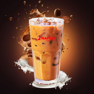 Cà phê hòa tan sữa đá 3in1 nguyên chất Arabica/Robusta Napoli Coffee túi lớn (35 gói x 22g)