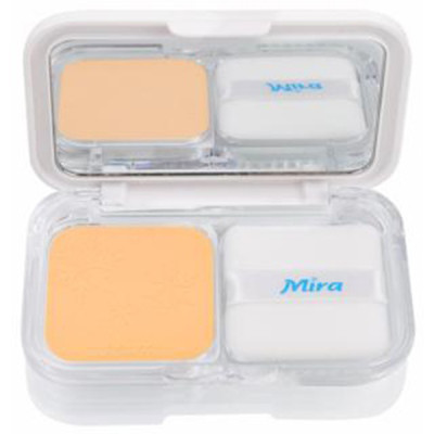 Phấn nén trang điểm siêu mịn Mira Two Way Cake Hàn Quốc 12g No.13 Bright Beige tặng kèm móc khoá