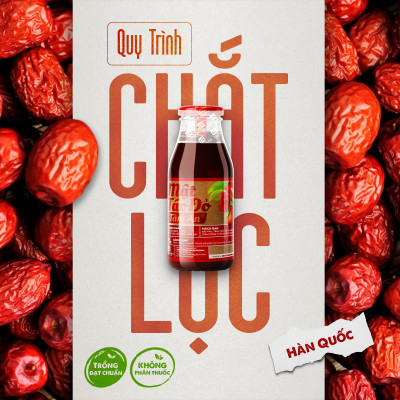 MẬT TÁO ĐỎ TÂM AN 250ML - 1 THÙNG 12 CHAI