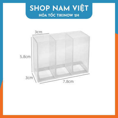 Hộp Đựng Mỹ Phẩm Trang Sức 3 Ngăn Dán Tường