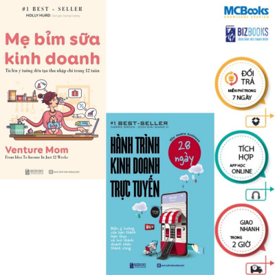 Sách - Mẹ Bỉm Sữa Kinh Doanh + Hành Trình Kinh Doanh Trực Tuyến 28 Ngày - MCBooks