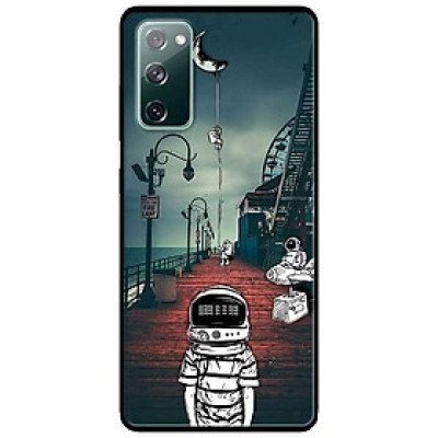Ốp lưng dành cho Samsung A90 - Samsung S20 FE mẫu Vũ Trụ Mặt Trăng Sọc