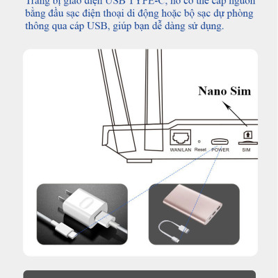 Bộ phát WiFi từ sim 4G CPE B828 tốc độ cao 300Mpbs phủ sóng rộng sử dụng mọi loại sim kèm pin 3000mAh - Hàng nhập khẩu