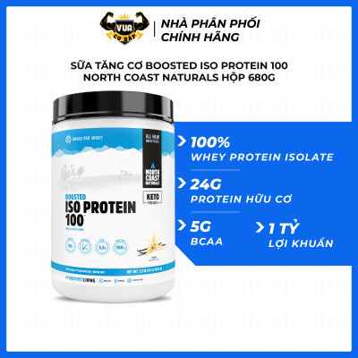 Sữa Tăng Cơ Boosted Iso Protein 100 North Coast Naturals Hộp 680g