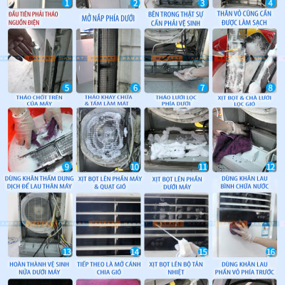 Chai Xịt Vệ Sinh Điều Hoà 520ML Khử Mùi Tạo Bọt Tẩy Rửa Vệ Sinh Dàn Máy Lạnh Quạt Làm Mát Tại Nhà Hiệu Quả - Hàng Chính Hãng