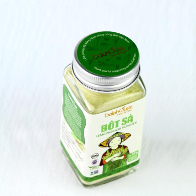 Bột Sả Sấy Lạnh Dalahouse 50 Gram, Bột Gia Vị Hữu Cơ Nguyên Chất Công Nghệ Tiêu Chuẩn Châu Âu - Tốt Cho Hệ Tiêu Hóa, Phòng Ngừa Ung Thư, Giúp Thải Độc, Detox, Giải Rượu, Hỗ Trợ Kháng Khuẩn, Kháng Viêm, Giúp Hạ Huyết Áp, Hạ Sốt, Tiêu Đờm, Khử Hôi Miệng