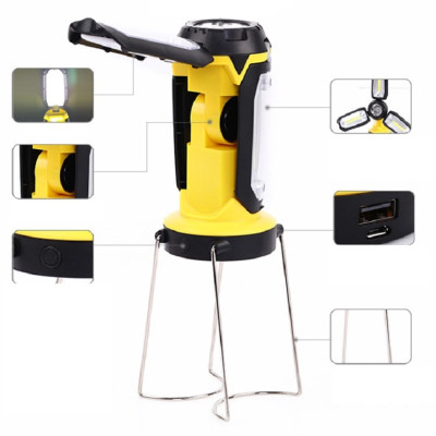 ĐÈN PIN SẠC CẦM TAY  ĐA NĂNG 3 IN 1( Màu ngẫu nhiên)- HENRYSA