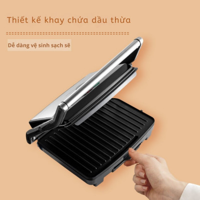 MỚI Máy kẹp nướng bánh mì ép bánh sandwich SOKANY SK-210 công suất cao 2000W rán trứng, nướng thịt CHỐNG DÍNH đa năng -HÀNG CHÍNH HÃNG