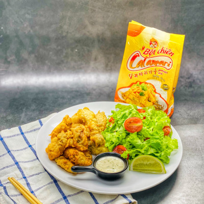 Bột chiên Tempura Hải Sản, Rau Củ Quả Calamari - Nguyên liệu nhập khẩu Hàn Quốc