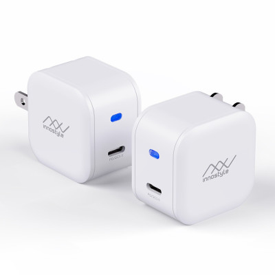 Adapter Sạc 1 Cổng 18W Innostyle Minigo Tích Hợp Cổng USB Type-C Hỗ Trợ Sạc Nhanh PD Power Delivery - Hàng Chính Hãng