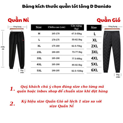 Quần gió lót lông QD2 ấm áp thời trang cho nam, Quần nỉ jogger lót lông QD1 sang trọng và dày dặn D Danido