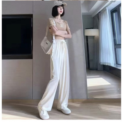 Quần kiểu nữ ống suông, dài, chất liệu Tăm thái mát, vải mềm mịn, quần nữ form rộng, thoải mái, QNH.58