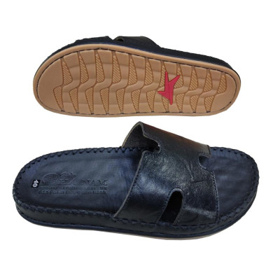 Dép Nam Quai Ngang Da Bò Thật TiTi ĐÔ Cao Cấp DNA2209