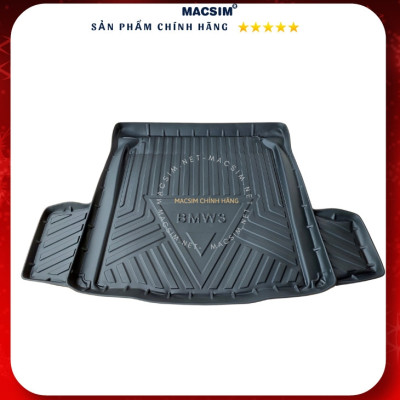 Thảm lót cốp xe ô tô BMW 3 series 2020-2023 nhãn hiệu Macsim chất liệu TPV cao cấp màu đen