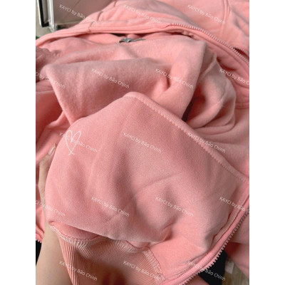 Áo khoác nỉ Xỏ Ngón Dáng Lửng Khoá Kéo Cao 7 Màu Trơn Basic Cao Cấp Chuẩn Loại 1 Chất Dày đẹp thời trang-A2061