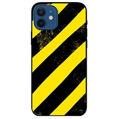 Ốp lưng dành cho Iphone 12 / 12 Pro mẫu Sọc Vàng Đen