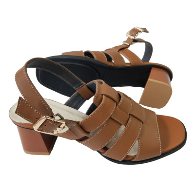 Giày Sandal BIGGBEN Da Bò Thật Cao 5 Phân SDCG110
