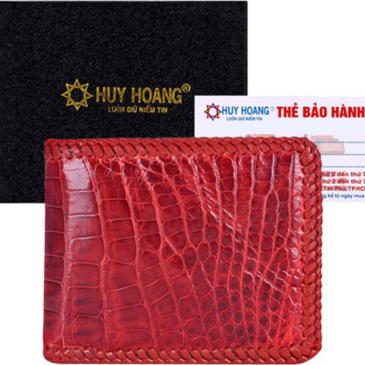 Ví Nam Huy Hoàng HT2712 (10 x 12.5 cm) - Nâu Đỏ