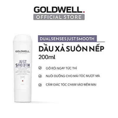 Dầu Xả Goldwell Just Smooth Dưỡng Tóc Mềm Mượt Giảm Bông Xù, Xơ Rối, Kiểm Soát Tóc Tức Thì