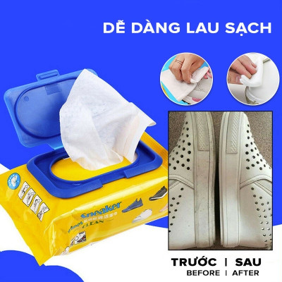 Giấy vệ sinh  giày thể thao cho nam và nữ ,  bịch 30 tờ ,tiện lợi siêu sạch vệ sinh giày nhỏ gọn dễ dàng mang theo 