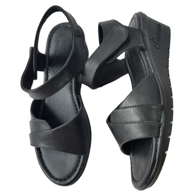 Giày Đế Xuồng Nữ BIGGBEN Da Bò Thật Cao 5 Phân SDX64