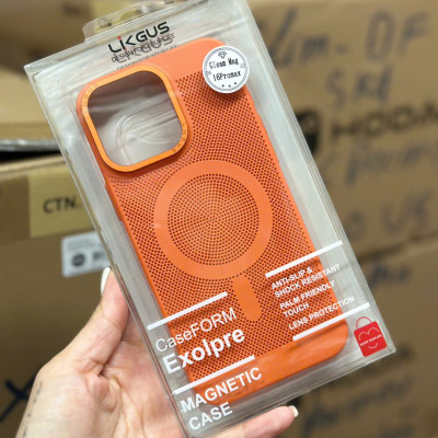 Ốp lưng lưới tản nhiệt dành cho iPhone 16 Pro , 16 Pro Max hỗ trợ sạc không dây hiệu Likgus - Hàng chính hãng