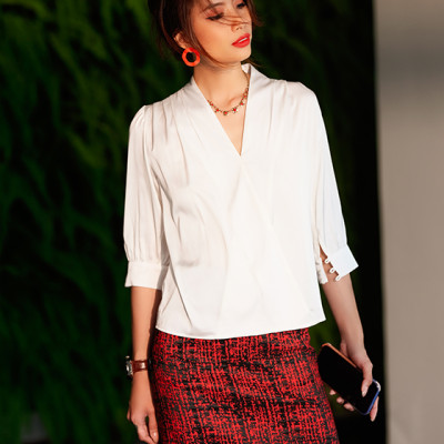 Áo Đắp Vạt Indy TOP190 Thời trang thiết kế Hity