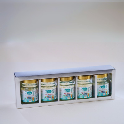 Nước Yến Chưng Sẵn Cho Bé Yến Sào Hoàng Kim - Tăng Đề Kháng, Hỗ Trợ Tiêu Hóa - Công Thức Chuyên Biệt, OCOP 4 Sao [Hộp Quà Tặng 05 hũ x70ml]