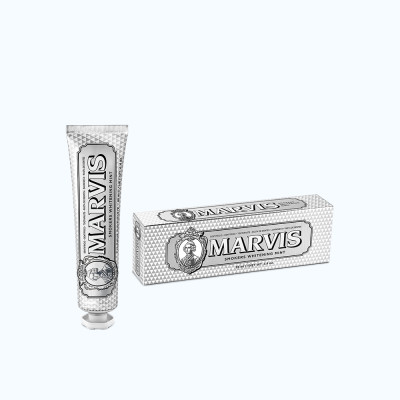 Kem Đánh Răng Marvis Smokers Whitening Mint Vị Bạc Hà hỗ trợ khử ố vàng răng (85ml)
