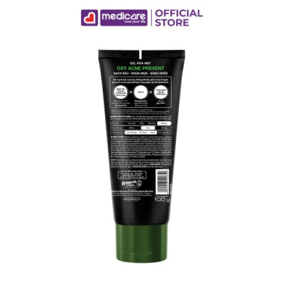 Gel rửa mặt OXY dành cho nam giới 100g