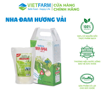 Nha đam hương vải Vietfarm hộp 1kg