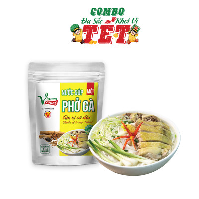 Combo Tết An Yên GÓI 210G (Nước Súp Phở Bò + Gà + Chay)