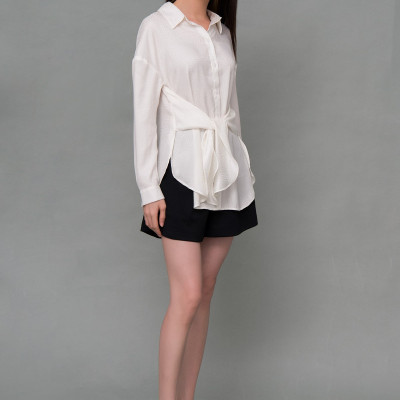 Quần Ngắn Nữ Lụa Hoa Văn Nổi Maxivic, La Mộc - LM92126Q2