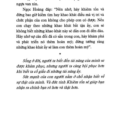 Truyện Kể Về Đức Tính Khiêm Tốn (Tái Bản)