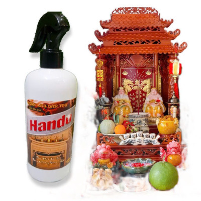 [Tết 2025] Nước lau bàn thờ án gian Hando 500ml hương quế