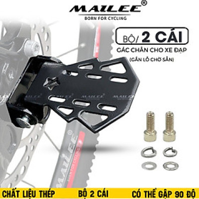Gác Chân Sau Xe Đạp ST-512M Thép Kim Loại Gập Gọn 90° độ- Phù Hợp MTB, An Toàn Cho Trẻ Em (Bộ gồm 2 cái) - Mai Lee 