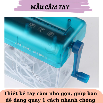 Máy cắt giấy văn phòng, máy hủy tài liệu, máy hủy hợp đồng. Dụng cụ cắt nhỏ giấy A4 cầm tay. Máy tạo giấy rơm, giấy vụn, giấy gói quà
