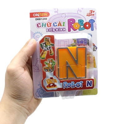 Đồ Chơi Lắp Ráp Biến Hình Robot Chữ Cái N - Cresta DK81240