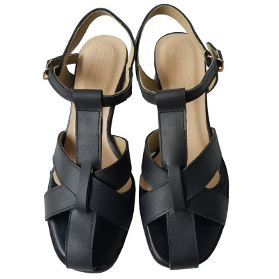 Giày Sandal Cao Gót Da Bò BIGGBEN Cao 5 Phân SDCG135