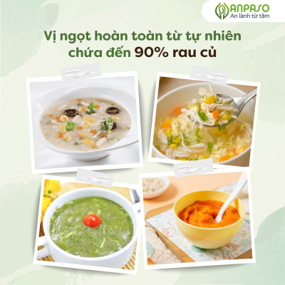 Bột Nêm Ăn Dặm Anpaso 60g - Vị Nấm Hương, Thực Phẩm Bổ Sung Dinh Dưỡng Cho Bé Ăn Dặm Cho Cả Gia Đình, Người Bị Bệnh Tim Mạch, Ăn Kiêng, Ăn Chay