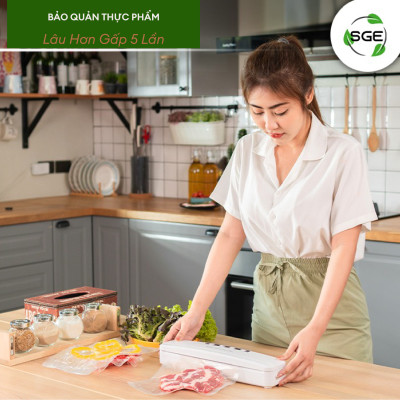 Máy Hút Chân Không Thực Phẩm Gia Đình VC01 - Hàng chính hãng Thailand - Màu ngẫu nhiên