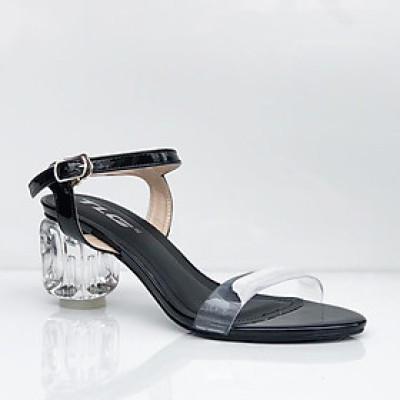 Sandal nữ 5 phân gót trong siêu dễ thương 21340