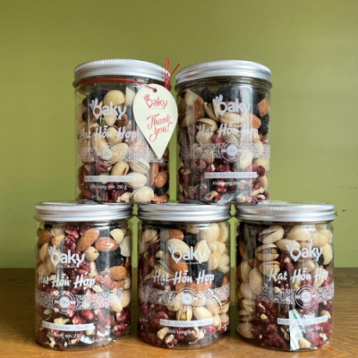 Hạt Hỗn Hợp Oaky 500g (Size Lớn) - Nhập Khẩu Mỹ & Úc, Ăn Vặt Healthy, Giàu Dinh Dưỡng