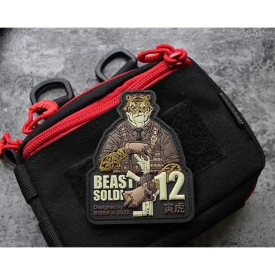 Patch_velcro chiến binh thú Beast Soldier_PVC Patches for Clothing Bag