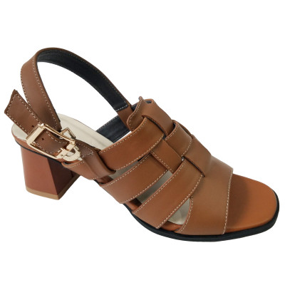 Giày Sandal BIGGBEN Da Bò Thật Cao 5 Phân SDCG110